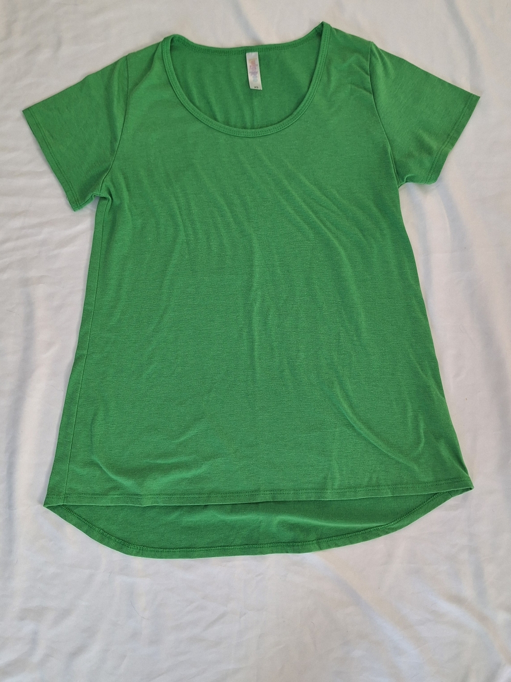 LuLaRoe Green Short Sleeve Shirt Top Womens XS